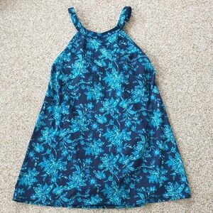Lands End Hi Neck Swim Dress Size 8